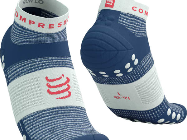 Chaussettes de running COMPRESSPORT Pro Racing Socks V4.0 Run Low Bleu taille 35/38