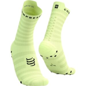 COMPRESSPORT Pro Racing Socks V4.0 Ultralight Run High – Vert / Jaune – taille 35/38 2025