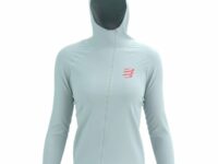 Veste de trail imperméable Compressport Hurricane Waterproof 10/10 pour femmes - Bleu, taille XS