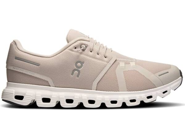 Chaussures de course On Running Cloud 6 pour homme - Gris / Beige - Taille 41