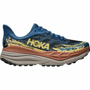 Chaussure de course HOKA ONE ONE Stinson 7 M – Bleu / Jaune / Marron – taille 40 2/3 2025
