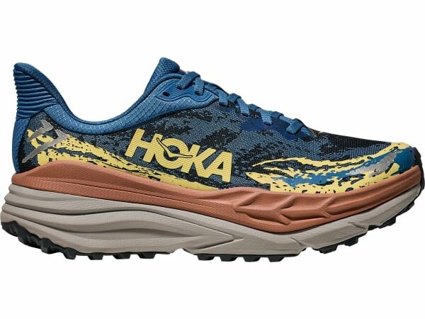 Chaussure de course HOKA ONE ONE Stinson 7 M - Bleu / Jaune / Marron - taille 40 2/3 2025