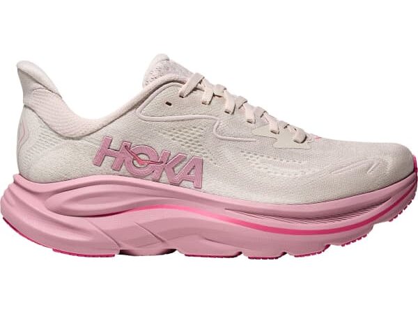 Chaussure de running femme HOKA ONE ONE Clifton 10 W - Blanc / Rose - Taille 35 1/3 2025