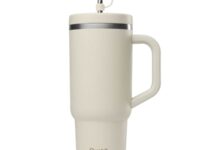 Gobelet isotherme QWETCH Travel Cup Insulated Inox 900ml Beige Unique 2025