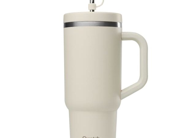 Gobelet isotherme QWETCH Travel Cup Insulated Inox 900ml Beige Unique 2025