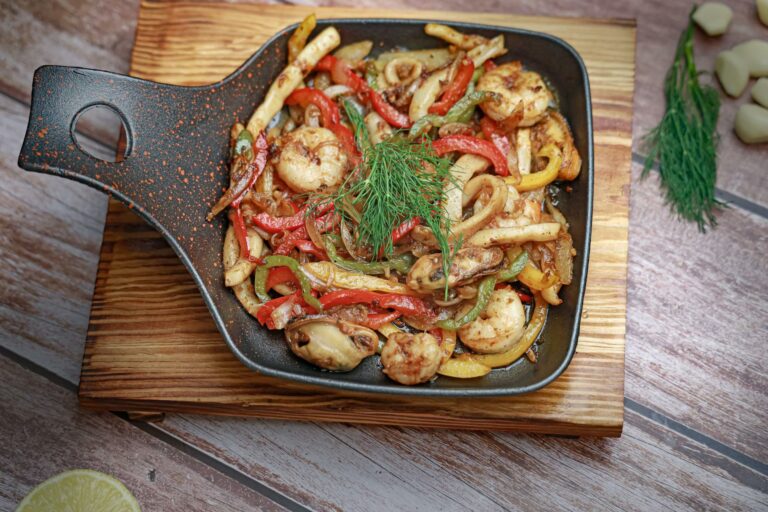 Wok riz-saumon-légumes croquants sauce soja allégée