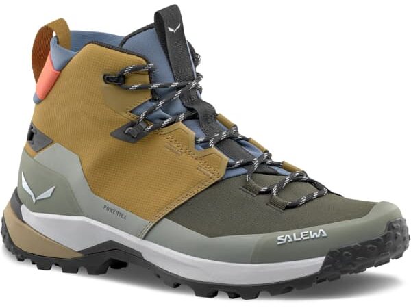 Chaussures de randonnée SALEWA Puez 2 Mid Ptx M - Gris / Marron / Bleu - taille 46 2025