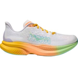 Chaussure de running HOKA ONE ONE Mach 6 W pour femme – Blanc / Orange – Taille 36 2/3 2025