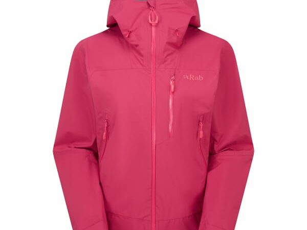 Veste de randonnée Rab Downpour Mountain Jacket pour femme - Rose - Taille 8 2026
