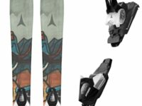 Pack ski Atomic Bent Jr 110-130 + C 5 Gw Blk/wht 26 - Vert / Bleu / Multicolore - modèle 2026 - taille 120