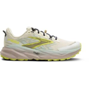 Chaussures de trail BROOKS Cascadia 19 W – Beige / Vert / Gris – taille 36 2025