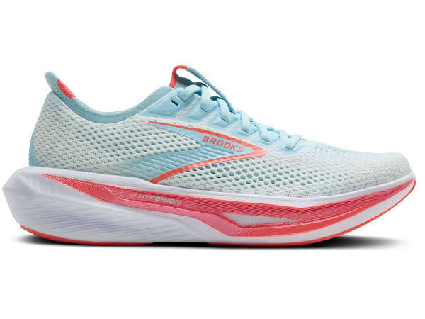 Chaussures de running Brooks Hyperion 3 pour femme - Gris / Blanc / Bleu - taille 36 2025