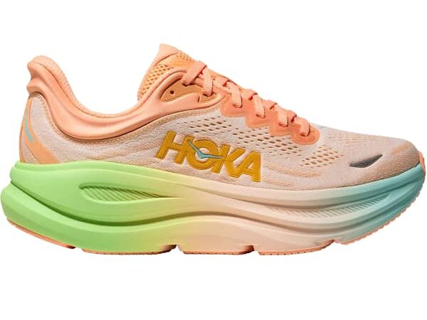 Chaussure de running HOKA ONE ONE Bondi 9 - Orange / Vert / Bleu - Taille 41 1/3 2025
