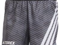Short de trail Adidas Terrex Techrock Allover Print - Gris / Blanc - taille XL 2025