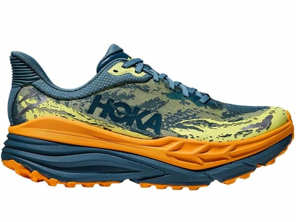 Chaussures de trail HOKA ONE ONE Stinson 7 - Bleu / Orange - taille 42 2025