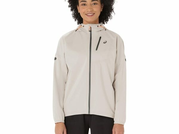 ASICS Fujitrail Elite Waterproof Jacket - Beige - taille XS 2025