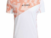 ADIDAS Terrex Techrock Pro Tee - Tee-shirt de trail à manches courtes pour homme - Orange/Blanc - Taille M 2025