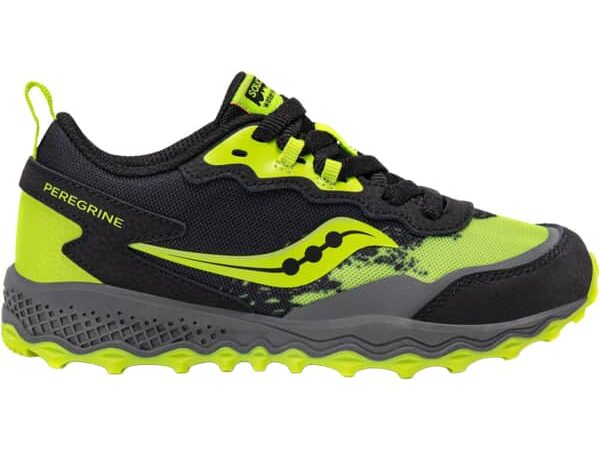 Chaussures de trail SAUCONY Peregrine Kdz Shield - Noir / Vert - taille 33 2025