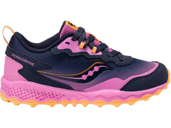 Chaussures de trail SAUCONY Peregrine Kdz Shield - Bleu / Rose - Taille 33