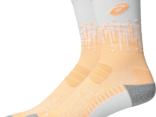 ASICS Performance Run Sock Crew - Chaussettes de course orange/blanc taille 35/38