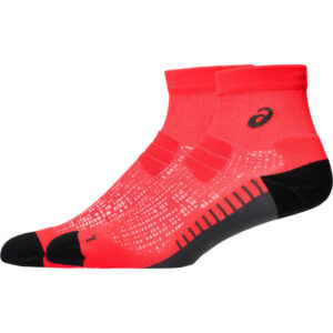 Chaussettes de course mi-montantes ASICS Performance Run Sock Quarter – Rouge – taille 39/42