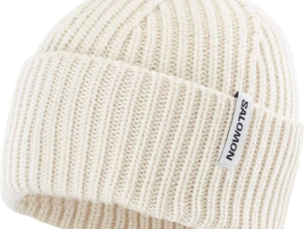 Bonnet Salomon Snowbird Beanie U Whisper White - Blanc - Taille Unique 2026