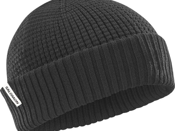 Bonnet SALOMON Docker Beanie U - Noir - Taille Unique 2026 pour les amateurs de snowboard et de ski