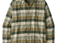 Chemise Patagonia flanelle légère à manches longues - Vert / Gris / Beige - Taille S 2026