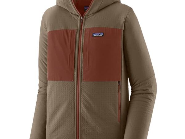 PATAGONIA M's R2 Techface Hoody - Marron / Gris - taille S 2026