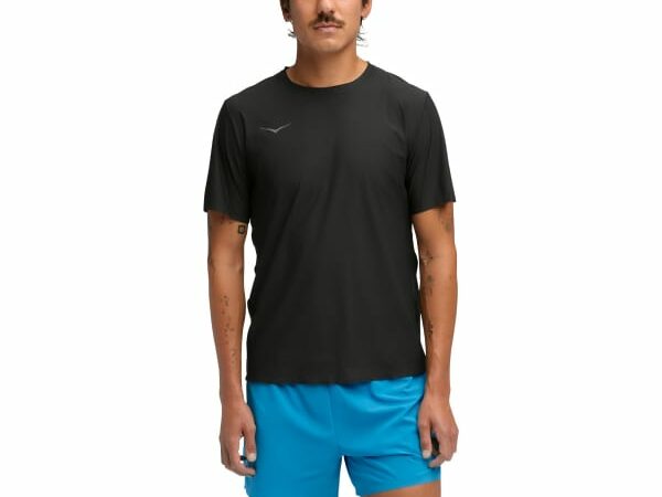 HOKA ONE ONE Airolite Short Sleeve 2.0 M - Noir - taille S 2025