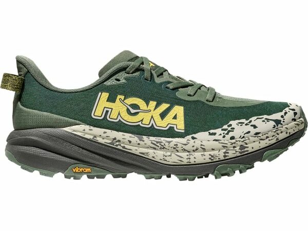 HOKA ONE ONE Speedgoat 6 Wide M - Chaussures de trail homme - Gris / Vert / Beige - taille 40 2/3