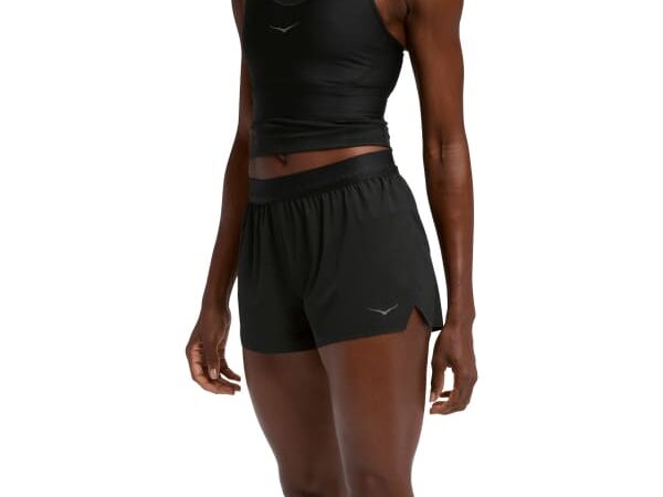 Short de course HOKA ONE ONE Race Day Split W - Noir - taille XS 2025
