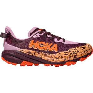 Chaussures de trail enfant HOKA ONE ONE Speedgoat 6 Y – Violet / Orange / Rose – taille 36 2025