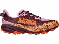 HOKA ONE ONE Speedgoat 6 Y - Chaussures de trail pour enfants en Violet / Orange / Rose - Taille 36