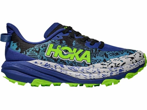 Chaussures de trail pour enfants - HOKA ONE ONE Speedgoat 6 Y - Bleu / Gris / Vert - taille 36 2025