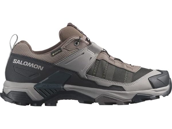 Chaussure de randonnée SALOMON X Ultra 5 Gore-tex - Noir / Marron / Gris - taille 40 2025
