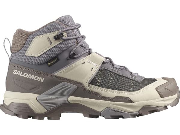 Chaussures de randonnée Salomon X Ultra 5 Mid Gore-tex pour femme - Gris / Noir