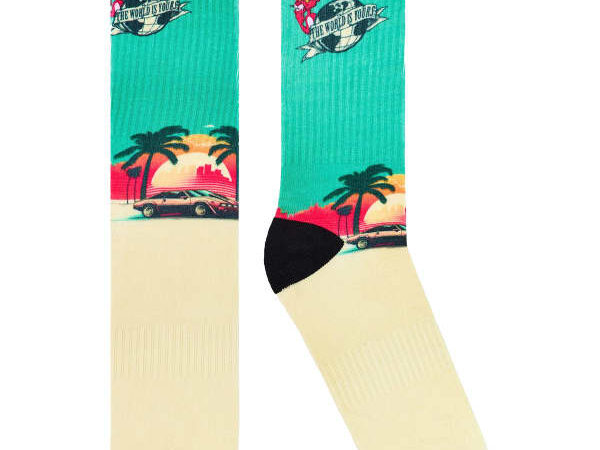 Chaussettes PULLIN Longback 80 - Vert/Beige/Multicolore - Taille 35/39 2026