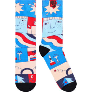 Chaussettes PULLIN Longwinter Bleu Beige Rouge Taille 35/39