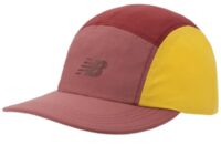 Casquette de running New Balance 5 Panel Everyday Trainer rose jaune taille unique
