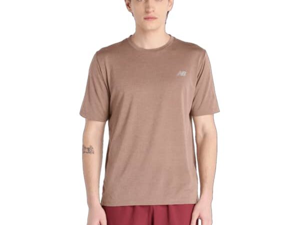 T-shirt de course New Balance Athletics - Marron - taille S 2025