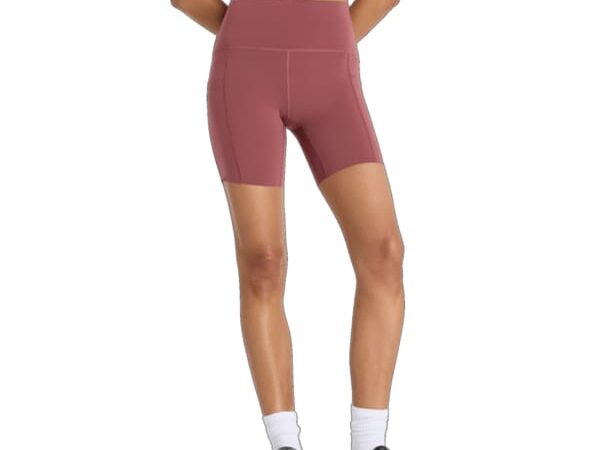 NEW BALANCE Sleek Pocket High Rise Short 6 In W - Violet / Rouge - taille XS 2025