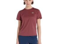T-shirt de running New Balance Athletics pour femme en rouge taille XS 2025