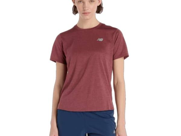 NEW BALANCE Athletics T-shirt W - Rouge - taille XS 2025