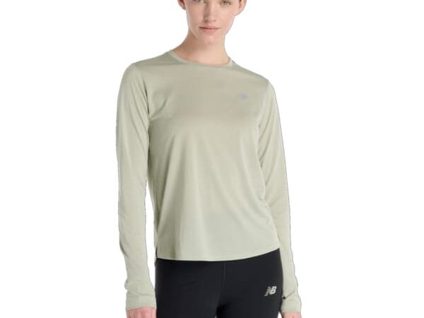NEW BALANCE Athletics Ls W - Gris / Vert - taille XS 2025