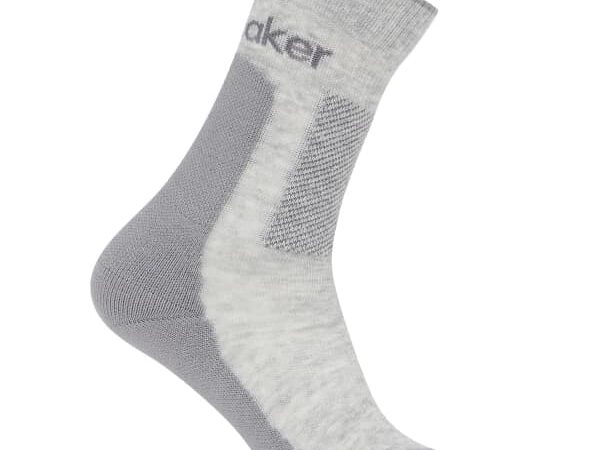 ICEBREAKER Hike+ Med Crew W - Chaussettes de randonnée femme gris taille S