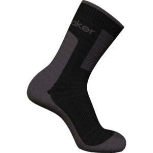 Chaussettes de randonnée ICEBREAKER Hike+ Med Crew – Noir / Gris – taille S 2026