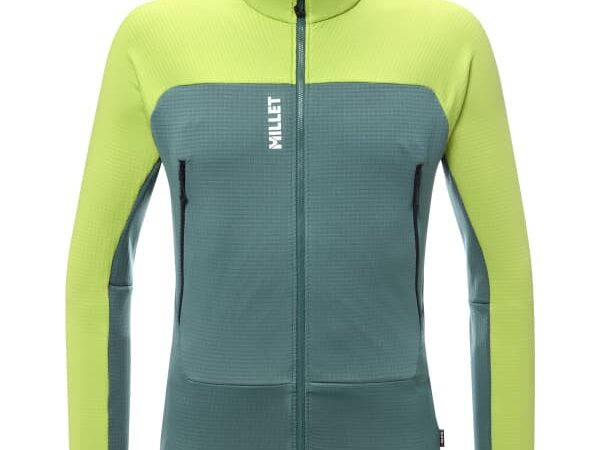 Polaire technique Millet Fusion Grid Jkt pour homme - Vert taille S