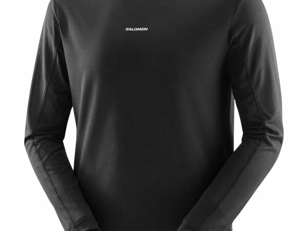 T-shirt manches longues Salomon Shkout Core LS Tee - Noir - Taille S 2025
