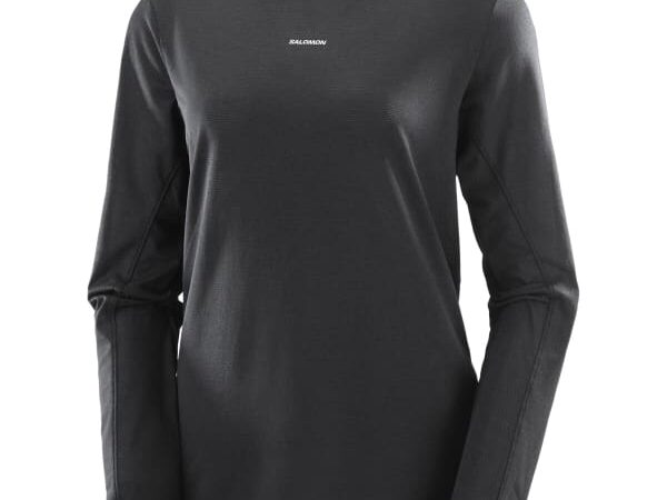 T-shirt manches longues SALOMON Shkout Core Ls Tee W - Noir - taille XS 2025